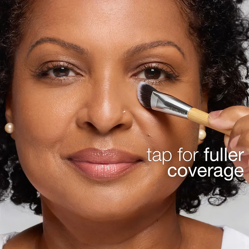 ✅Azokro® concealer paw brush - angled for seamless application