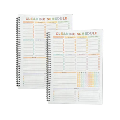 ✅Azokro® 【ADHD Cleaning Planner】 A4 Size Daily Schedule & focus Checklist Notebook for Home Office & Dorm Use Durable Cover Smooth Pages Office Stationery Essential - Plannerbook