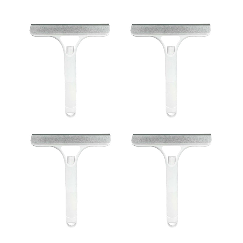 ✅Azokro® Pro 3 in 1 Window Cleaning Scraper with 2 Replaceable Cleaning Cotton Strips, 3 in 1 Spray Squeegee, Window Squeegee, Suitable for Cleaning Bathroom Glass, Mirrors, Car Windows