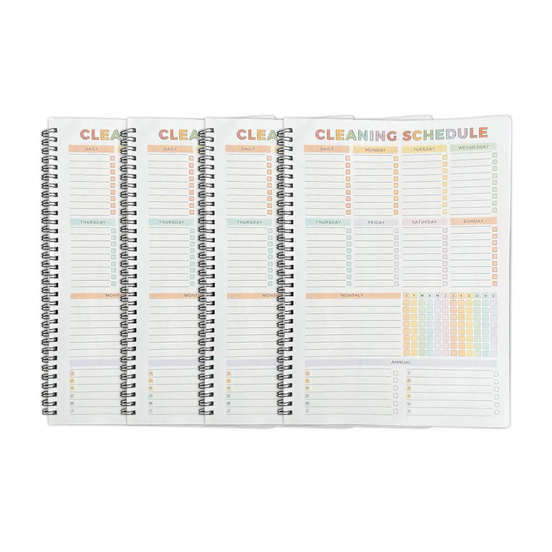 ✅Azokro® 【ADHD Cleaning Planner】 A4 Size Daily Schedule & focus Checklist Notebook for Home Office & Dorm Use Durable Cover Smooth Pages Office Stationery Essential - Plannerbook