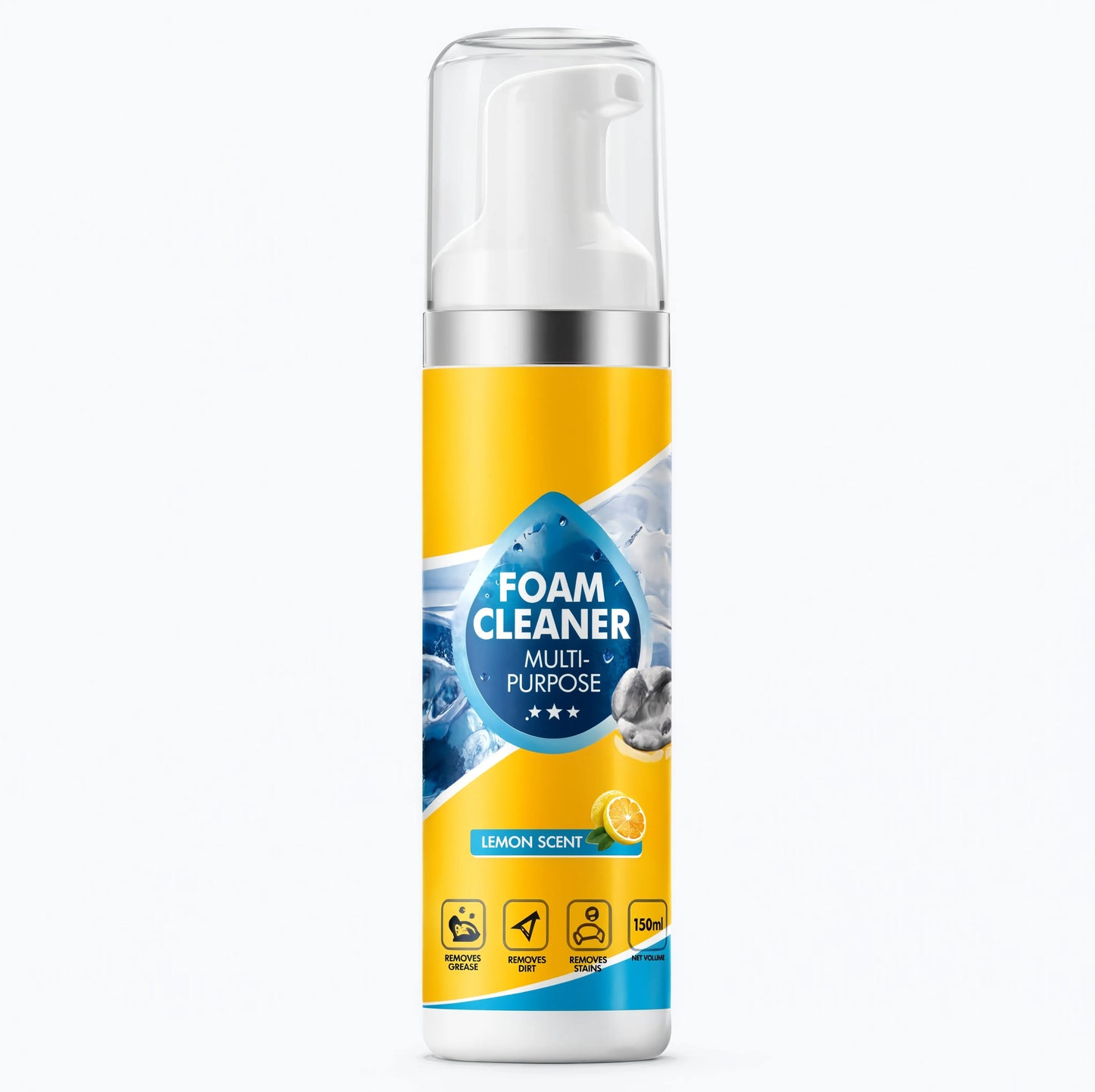 Azokro®Powerful & Multipurpose Car Interior Foam Cleaner, All-Purpose Rinse-Free Foam Cleaner Spray, Multifunctional Car Interior Cleaner, Foam Cleaner All Purpose for Car, Kitchen, Bathroom