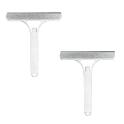 ✅Azokro® Pro 3 in 1 Window Cleaning Scraper with 2 Replaceable Cleaning Cotton Strips, 3 in 1 Spray Squeegee, Window Squeegee, Suitable for Cleaning Bathroom Glass, Mirrors, Car Windows