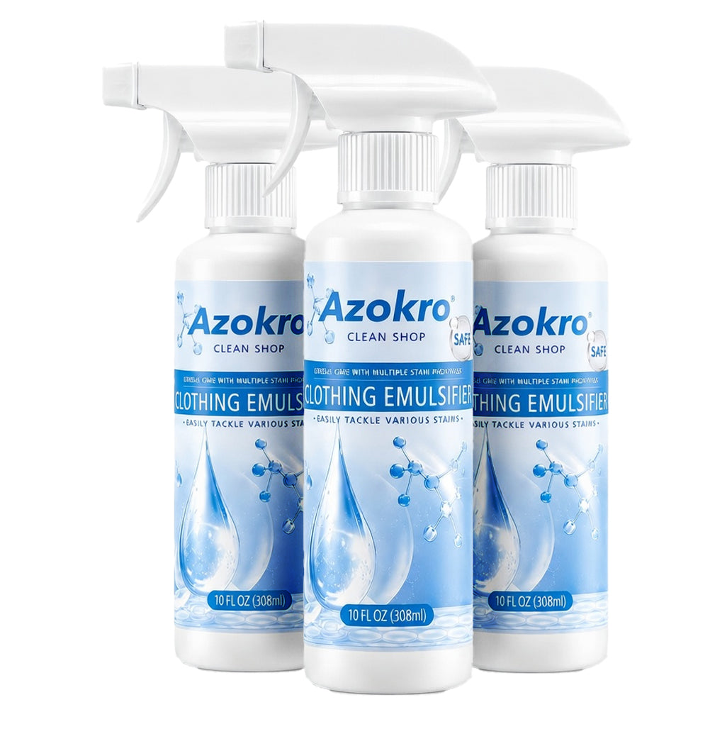 Azokro®Clothing Emulsifier, 2026 Upgrade Non Ionic Emulsifier Clothing Cleaner No Damage Fabric Spot, Multi-Purpose Stain Remover