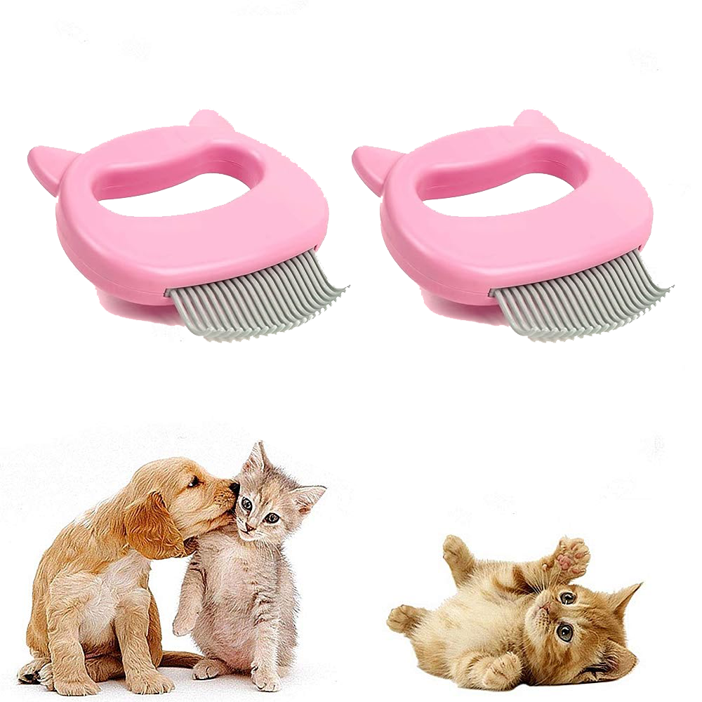 Pet Deshedding Massage Shell Comb – Soft Brush for Detangling and Removing Mats
