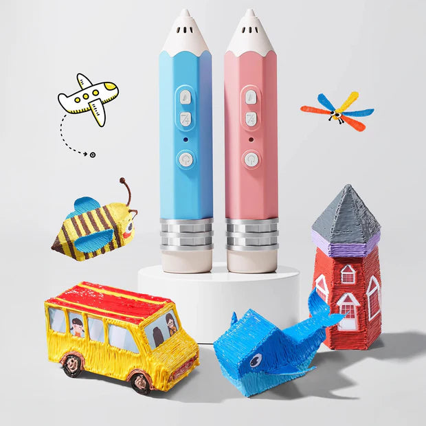 💫Azokro® 3D-Pen-Craft figurines, animals, cars, houses, characters, decorations and their own wonderful imaginary worlds.