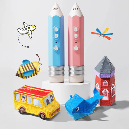 💫Azokro® 3D-Pen-Craft figurines, animals, cars, houses, characters, decorations and their own wonderful imaginary worlds.