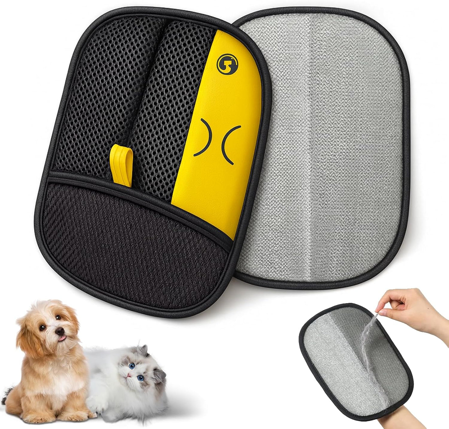 ✅Azokro® 3-in-1 Pet Grooming, Cleaning & Hair Removal Electrostatic Glove