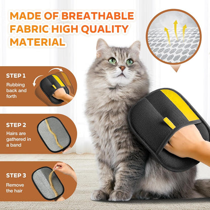 ✅Azokro® 3-in-1 Pet Grooming, Cleaning & Hair Removal Electrostatic Glove