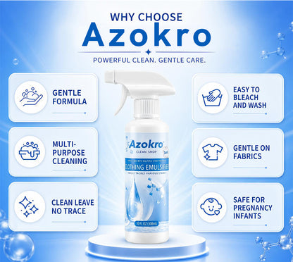Azokro®Clothing Emulsifier, 2026 Upgrade Non Ionic Emulsifier Clothing Cleaner No Damage Fabric Spot, Multi-Purpose Stain Remover