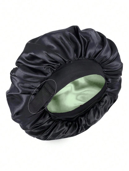 🔥Azokro® Silk Bonnet for Sleeping, Double Layer Satin Adjustable Straps lined Hair Bonnets（One Bonnet for Sleep, Beauty Routine & Everyday Comfort）