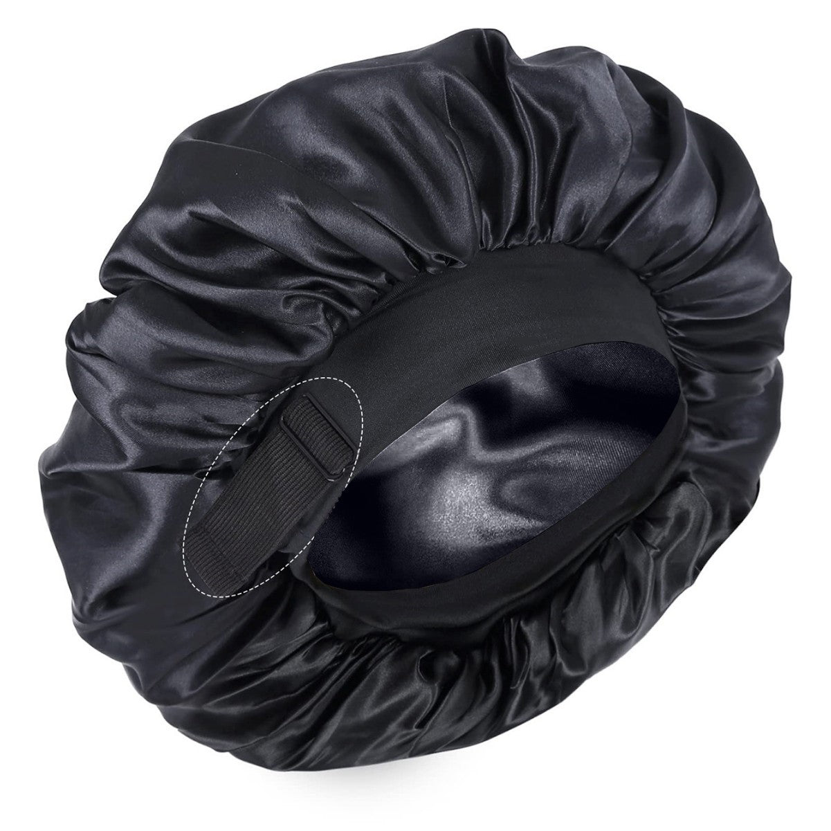🔥Azokro® Silk Bonnet for Sleeping, Double Layer Satin Adjustable Straps lined Hair Bonnets（One Bonnet for Sleep, Beauty Routine & Everyday Comfort）