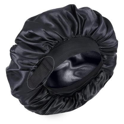 🔥Azokro® Silk Bonnet for Sleeping, Double Layer Satin Adjustable Straps lined Hair Bonnets（One Bonnet for Sleep, Beauty Routine & Everyday Comfort）