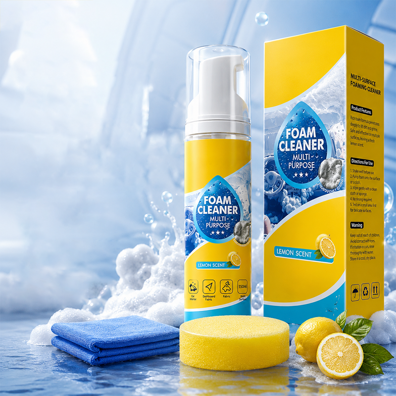 Azokro®Powerful & Multipurpose Car Interior Foam Cleaner, All-Purpose Rinse-Free Foam Cleaner Spray, Multifunctional Car Interior Cleaner, Foam Cleaner All Purpose for Car, Kitchen, Bathroom