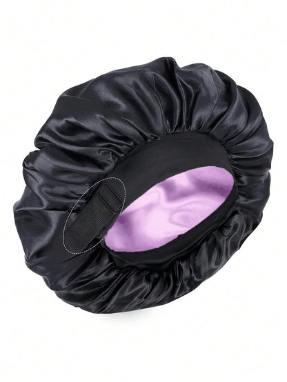 🔥Azokro® Silk Bonnet for Sleeping, Double Layer Satin Adjustable Straps lined Hair Bonnets（One Bonnet for Sleep, Beauty Routine & Everyday Comfort）