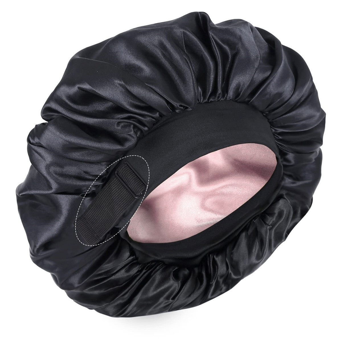 🔥Azokro® Silk Bonnet for Sleeping, Double Layer Satin Adjustable Straps lined Hair Bonnets（One Bonnet for Sleep, Beauty Routine & Everyday Comfort）