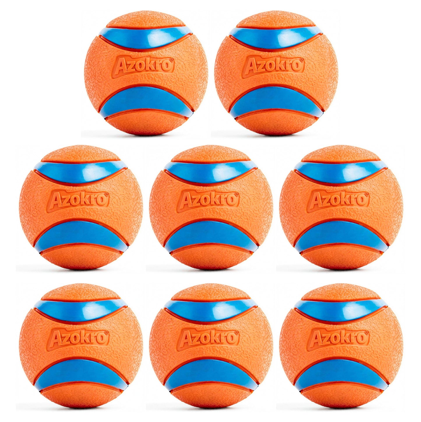 Azokro®Ultra Ball Dog Toy - Medium Bouncy Fetch Balls For Dogs 20-60 lbs - Made from Durable Rubber - Floating Water Pet Toys - Size Medium - 2.5-inch Diameter