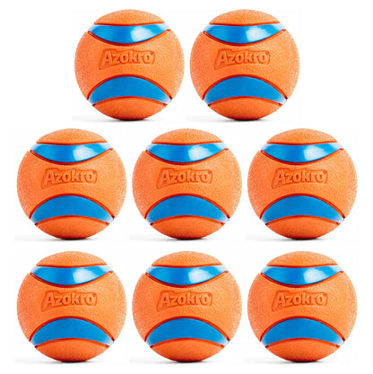Azokro®Ultra Ball Dog Toy - Medium Bouncy Fetch Balls For Dogs 20-60 lbs - Made from Durable Rubber - Floating Water Pet Toys - Size Medium - 2.5-inch Diameter