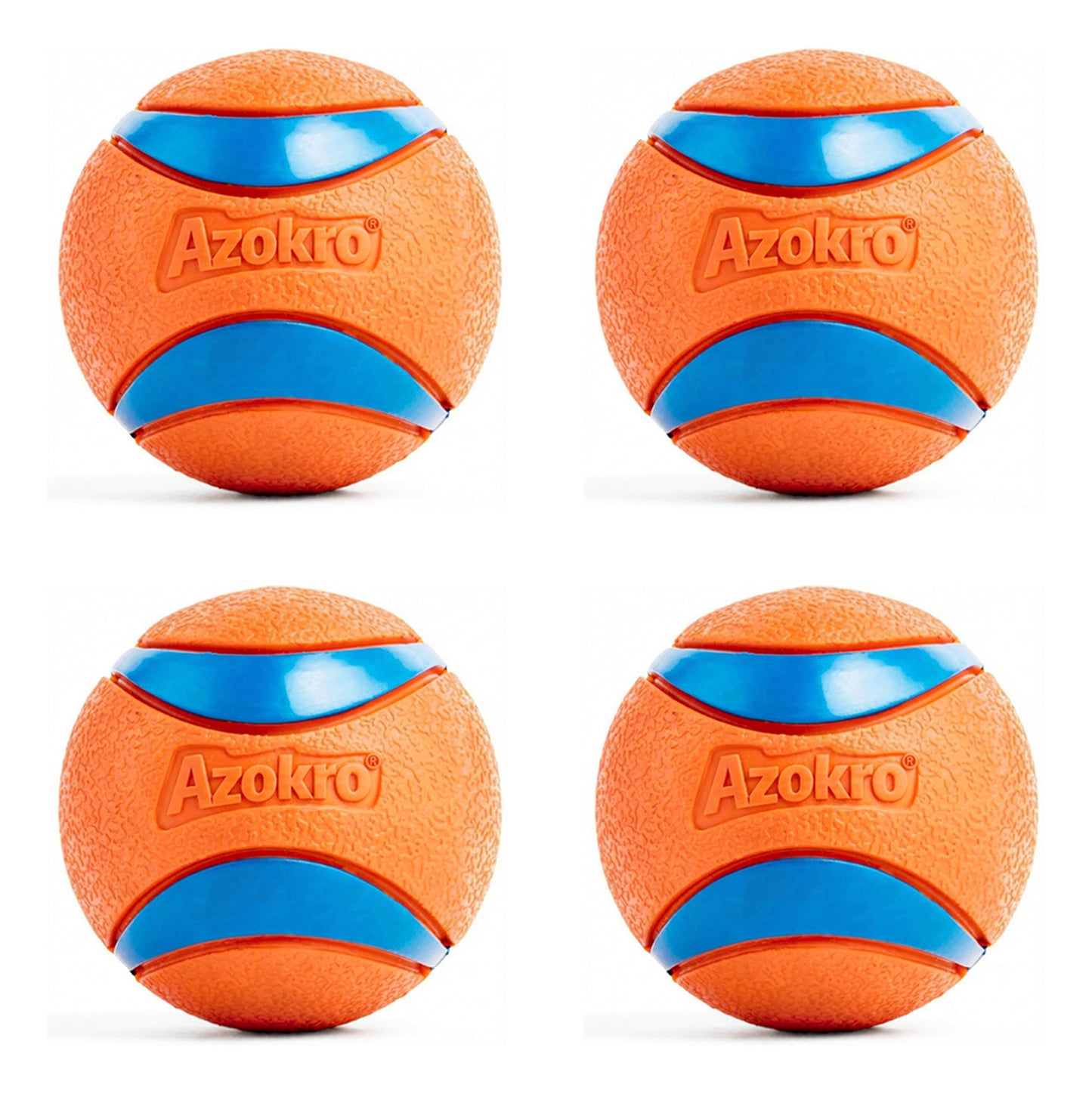 Azokro®Ultra Ball Dog Toy - Medium Bouncy Fetch Balls For Dogs 20-60 lbs - Made from Durable Rubber - Floating Water Pet Toys - Size Medium - 2.5-inch Diameter