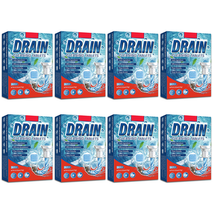 ✅Azokro®Premium Drain Cleaner Tablets-works across multiple drain areas, Safe formula with efficient breakdown power, No measuring needed